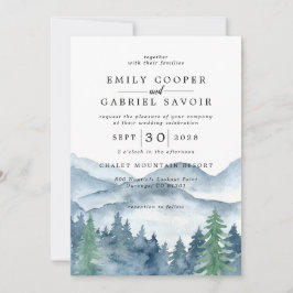 Invitación Boda del Bosque de Montaña Rusa