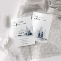 Boda del bosque elegante y azul turbio