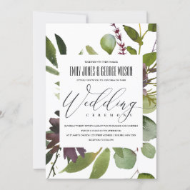 INVITACIÓN BODA DEL BUNQUE DE SALA VERDE VIBRANTE MAROON MARO