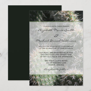 Invitación Boda del cactus