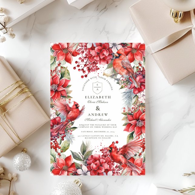 Invitación Boda del Cardenal Rojo Navidades (Subido por el creador)