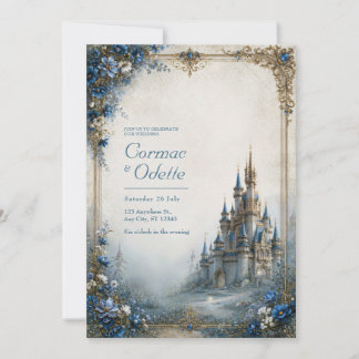 Invitación Boda del Castillo de Niebla Azul