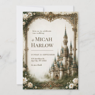 Invitación Boda del Castillo Floral de Marfil