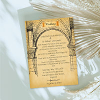 Boda del castillo medieval de Faux Parchment