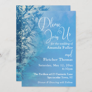 Invitación Boda del cielo soñado 2 de la llanto Willow Ethere