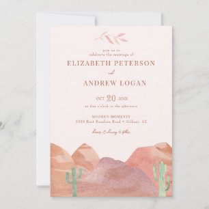 Invitación Boda del desierto de Boho
