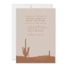 Boda del Desierto de Boho Terracotta Cactus