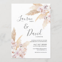 Invitación Boda del Desierto de Grasa de Pampas