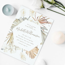 Invitación Boda del desierto de Pampas Boho  Bridal