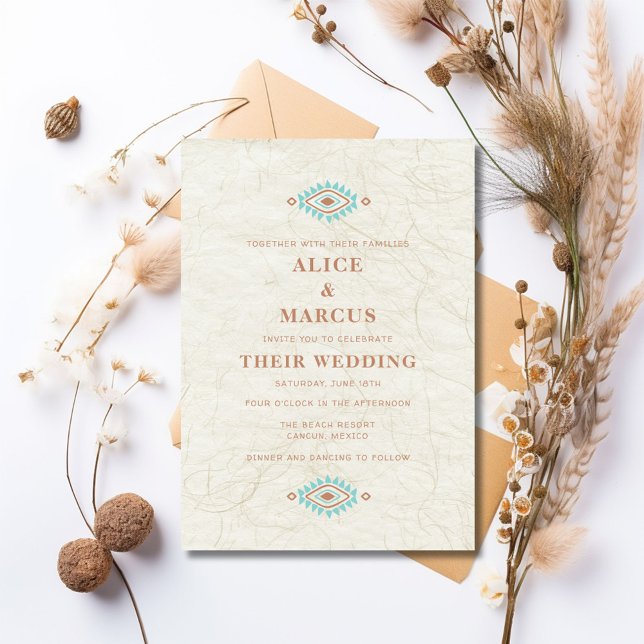 Invitación Boda del Desierto del Suroeste (Southwestern Desert Wedding Invitation)