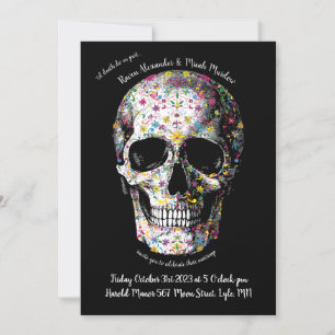 Invitación Boda del Día de los Muertos de la Calavera