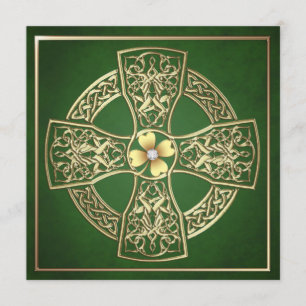 Invitación Boda del día de St Patrick del Celtic del trébol