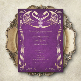 Invitación Boda del Dragón Viking Celtic