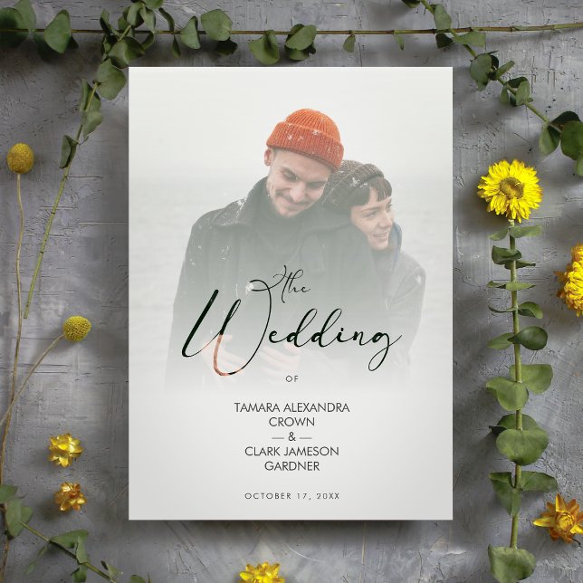 Invitación Boda del efecto Vellum de la moderna transparencia (Subido por el creador)