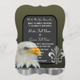 Invitación boda del ejército del águila Patriótica Americana