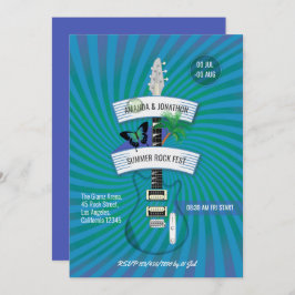 Invitación Boda del Festival de Rock de Verano