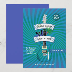 Invitación Boda del Festival de Rock de Verano