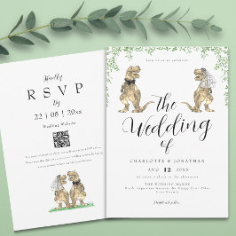 Invitación Boda del follaje Dinosaur Eucalyptus