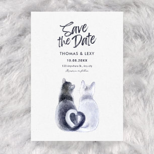 Invitación Boda del gato de pareja