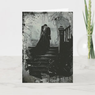 Invitación Boda del horror de la pareja gótica