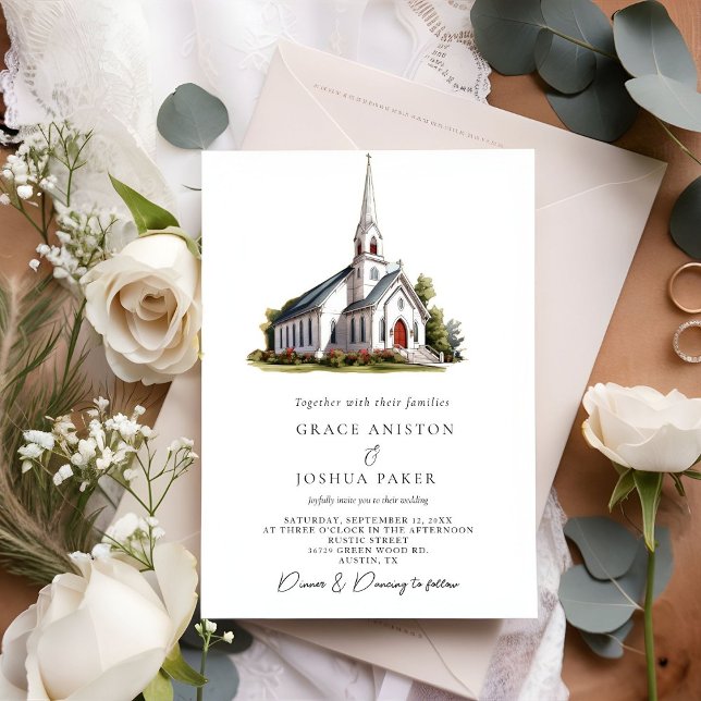 Invitación Boda del ilustracion de la Iglesia de la Acuarela (Subido por el creador)