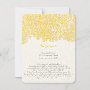 Invitación Boda del iris amarillo en llamas Dahlia
