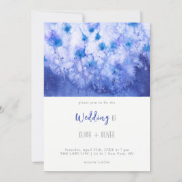 Invitación Boda del Jardín Azul de Invierno