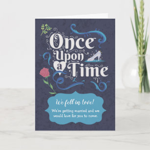 Invitación Boda del libro de cuentos - Érase una vez