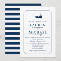 Boda del mapa de la isla Nantucket Blue