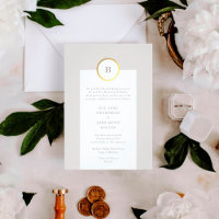 Boda del monograma de tazas y Relieves metalizados