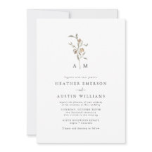 Boda del monograma del boho ruso