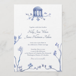 Invitación Boda del Monumento de Guerra de DC - Holly & Jamie
