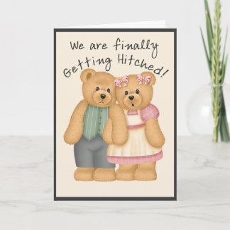 Invitación Boda del oso
