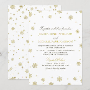 Invitación Boda del país de las maravillas del invierno del