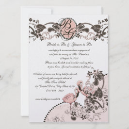 Invitación Boda del Paraíso de Flamingo