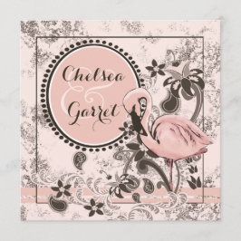 Invitación Boda del paraíso del flamenco