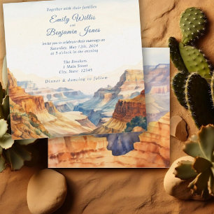 Invitación Boda del Parque Nacional del Desierto del Cañón de