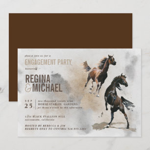 Invitación Boda del PARTIDO DE COLOR DE acuarela silvestre