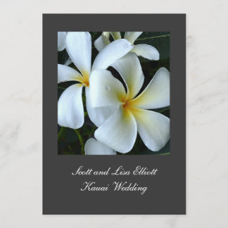 Invitación Boda del Plumeria de Kauai