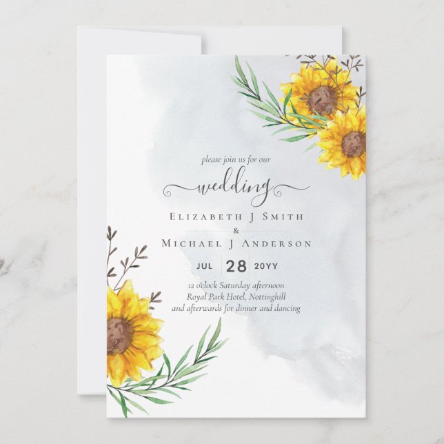 Invitación Boda del presupuesto del Barn de Woodland de giras (Anverso)