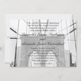 Invitación Boda del puente Brooklyn de la ciudad de Nueva Yor