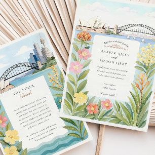 Invitación Boda del puente de la Ópera de Sidney