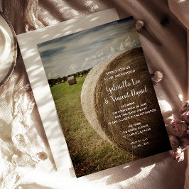 Invitación Boda del rancho Hay Bales
