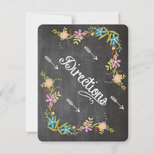 Invitación Boda del Rustic Coral Aqua Garland Chalkboard