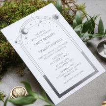 Boda del Sol Luna Celestial de Plata Blanca