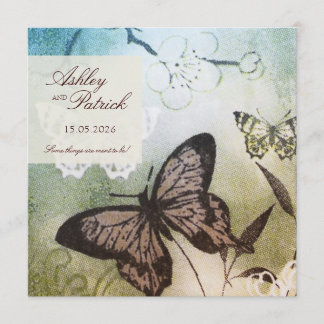 Invitación Boda del sueño mariposa