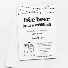 Invitación Boda del tema de la cerveza gratis