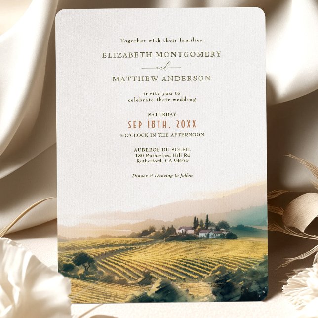 Invitación Boda del Valle de Napa Sonoma (Subido por el creador)