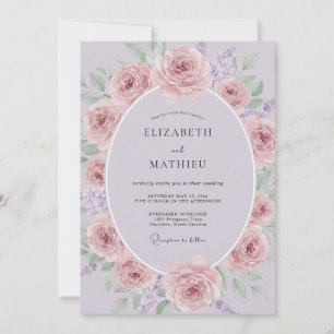Invitación Boda delicada de lavanda en primavera