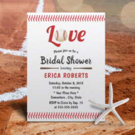 Invitación Boda Deportivo de Béisbol Ducha Bridal
